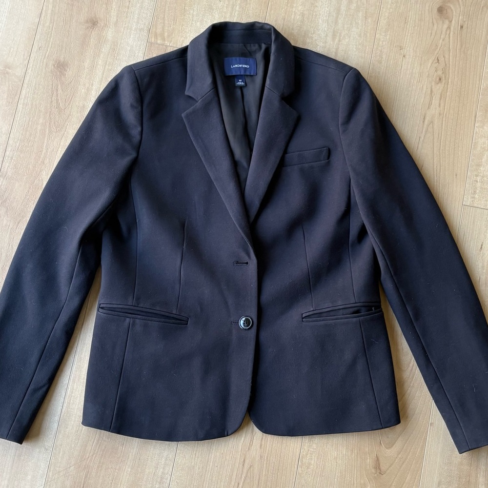 Lands End Black Women’s Blazer Large